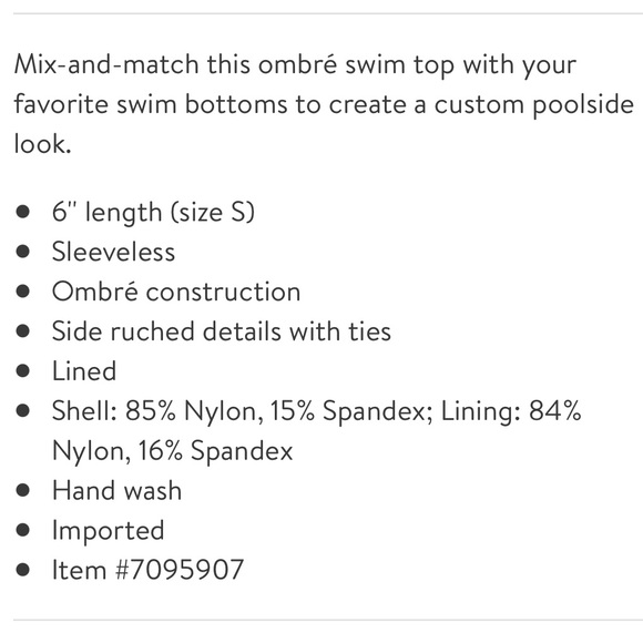 NEW WeWoreWhat Leigh Ombré Bikini Top XS - Picture 3 of 7